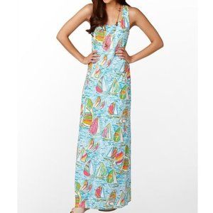 Lilly Pulitzer Treena Maxi RARE You Gotta Regatta